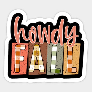 Howdy Fall Sticker